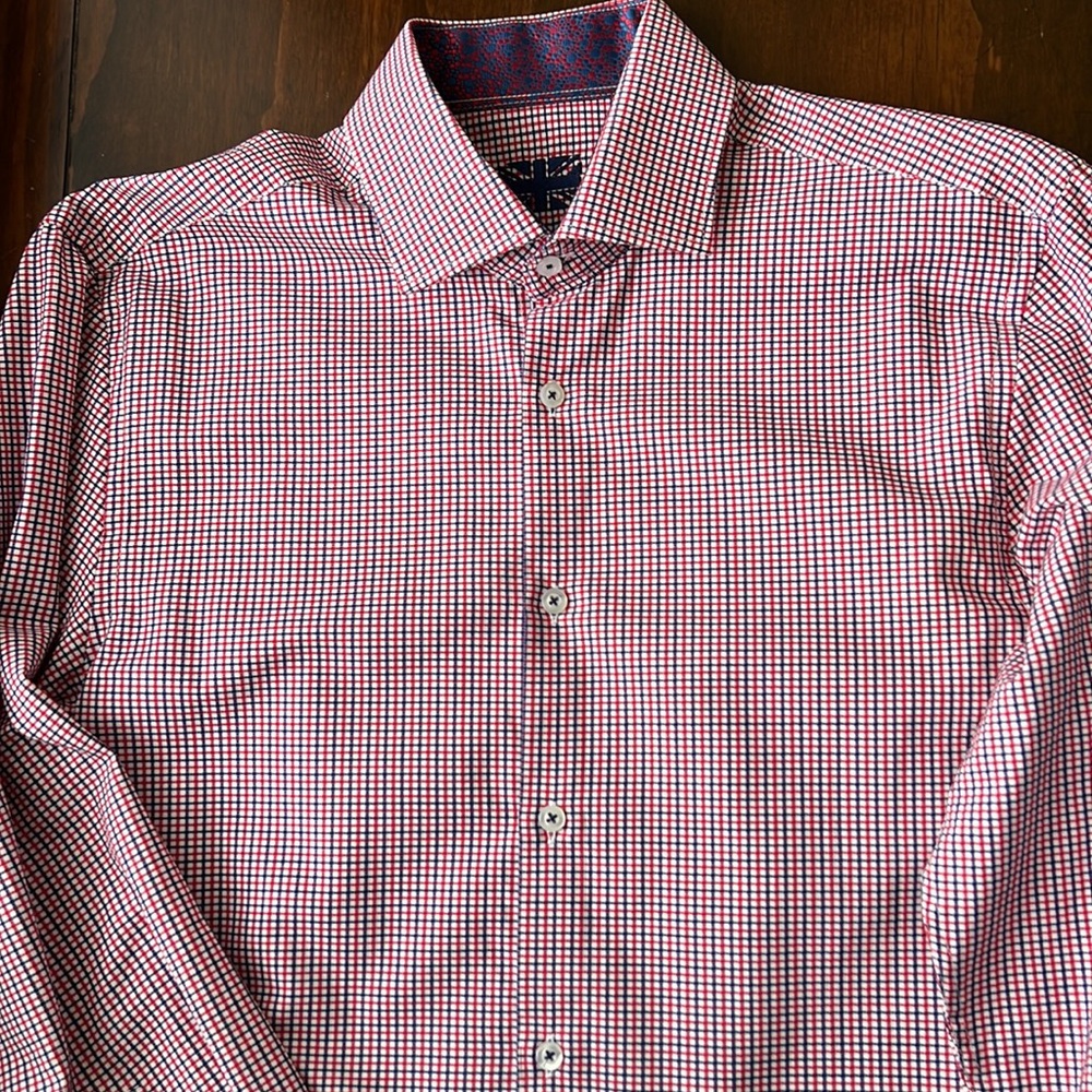 Plaid men’s dress shirt